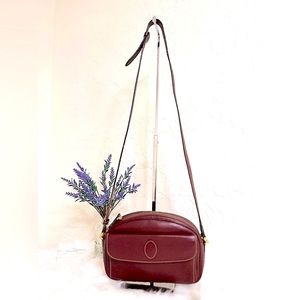 Must de Cartier Bordeaux Leather Shoulder Bag